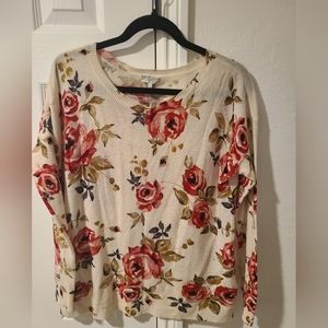 Joie Eloisa Flower Cashmere Sweater